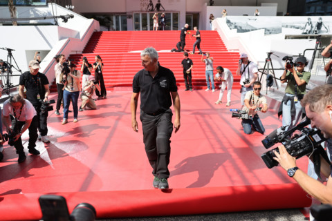Festival de Cannes 2026, installation du tapis rouge