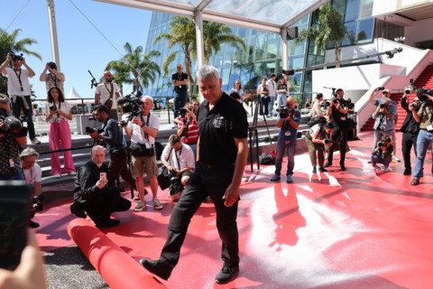 Festival de Cannes 2026, installation du tapis rouge