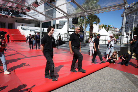 Festival de Cannes 2026, installation du tapis rouge