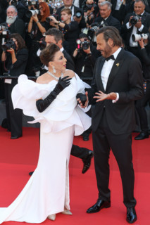 Joan Collins and Laurent Lafitte