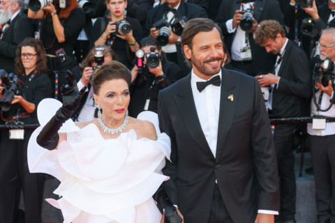 Joan Collins and Laurent Lafitte