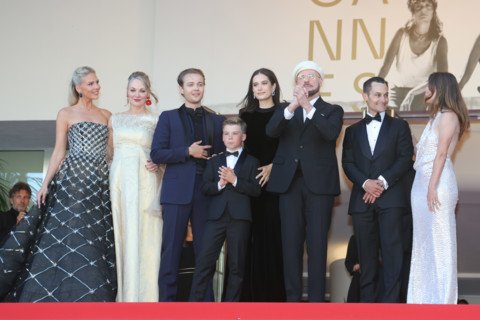 Cast of the film 'Propeller One-Way Night Coach'