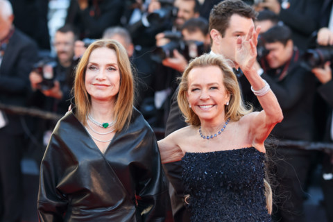 Isabelle Huppert and Caroline Scheufele
