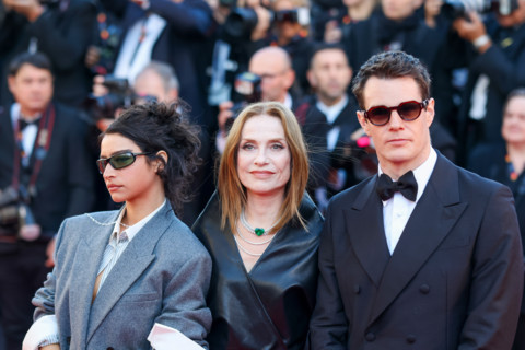 Odessa A'zion, Isabelle Huppert and Connor Swindells