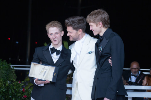 Valentin Campagne, Lukas Dhont and Emmanuel Macchia