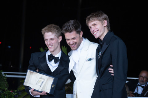 Valentin Campagne, Lukas Dhont and Emmanuel Macchia
