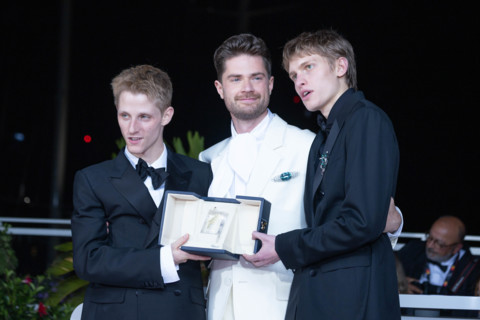 Valentin Campagne, Lukas Dhont and Emmanuel Macchia