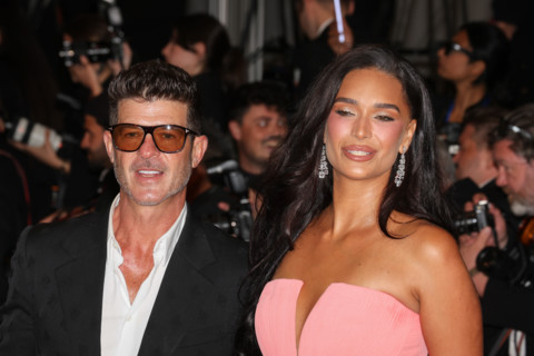 Robin Thicke and April Love Geary