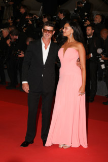 Robin Thicke and April Love Geary