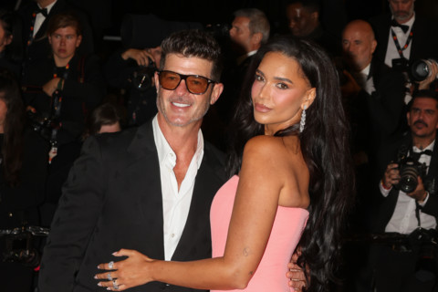 Robin Thicke and April Love Geary