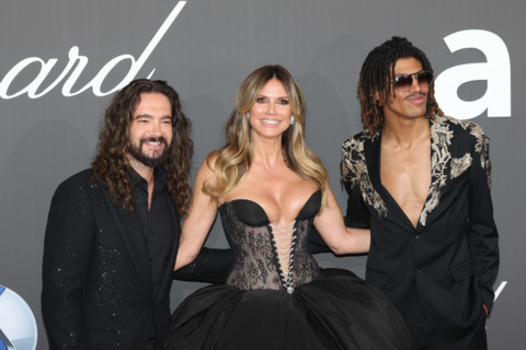 Tom Kaulitz, Heidi Klum and Henry Samuel