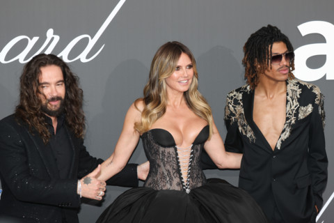 Tom Kaulitz, Heidi Klum and Henry Samuel
