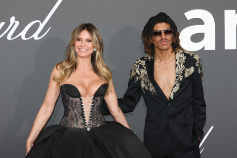 Heidi Klum and her son Henry Samuel