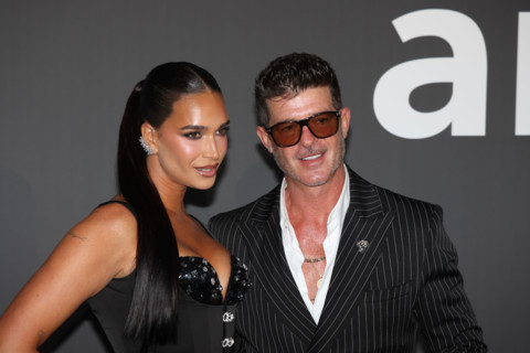 April Love Geary and Robin Thicke