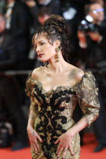 Halsey (in Vivienne Westwood) attends the "La Bataille De Gaulle: L'Âge De Fer" (De Gaulle: Tilting