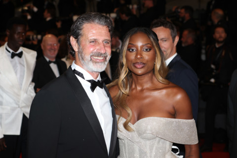 Patrick Mouratoglou and Linda Nobat attend the "The Man I Love" screening during the 79th annual