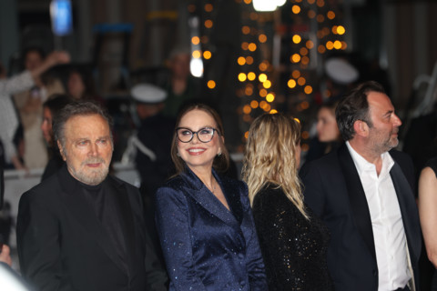 Franco Nero, Ornella Muti (in Solangel), Isabella Ferrari (in custom Saint Laurent), attend the