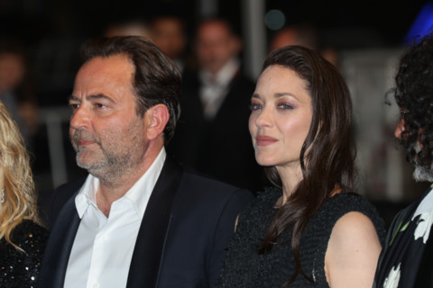 Thomas Verhaeghe, Marion Cotillard (in custom Chanel), Bertrand Mandico, attend the "Roma Elastica"