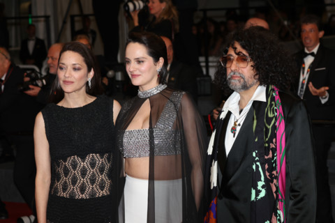 Marion Cotillard (in custom Chanel), Bertrand Mandico, Noémie Merlant (in custom Louis Vuitton)