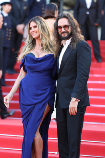 Heidi Klum (in Vivienne Westwood) and Tom Kaulitz attend the "La Bataille De Gaulle: L'Âge De Fer"