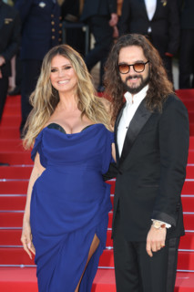 Heidi Klum (in Vivienne Westwood) and Tom Kaulitz attend the "La Bataille De Gaulle: L'Âge De Fer"