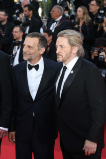 Mathieu Kassovitz and Benoit Magimel attend the "La Battaille De Gaulle: L'Âge De Fer" (De Gaulle: