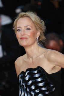 Gillian Anderson (in Mary Katrantzou) attends the "Histoires De La Nuit" (The Birthday Party)