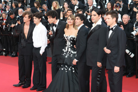 Cast of the film 'La Bola Negra' (The Black Ball)