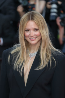 Virginie Efira (in Saint Laurent and jewels by Cartier) attending the red carpet for the closing