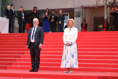 Cannes Film Festival director Thierry Frémaux and Cannes President Iris Knobloch attend the "Fjord"