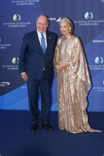 Prince Albert II of Monaco and Kristin Scott Thomas