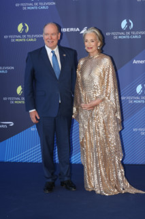 Prince Albert II of Monaco and Kristin Scott Thomas