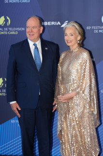 Prince Albert II of Monaco and Kristin Scott Thomas