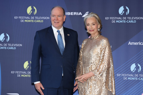 Prince Albert II of Monaco and Kristin Scott Thomas