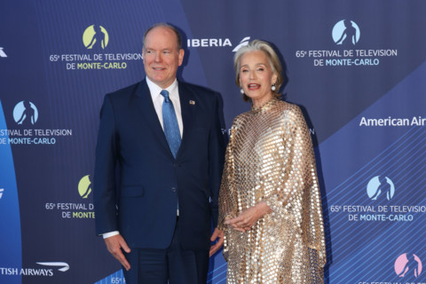 Prince Albert II of Monaco and Kristin Scott Thomas