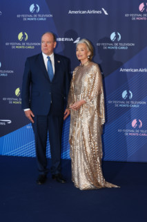 Prince Albert II of Monaco and Kristin Scott Thomas