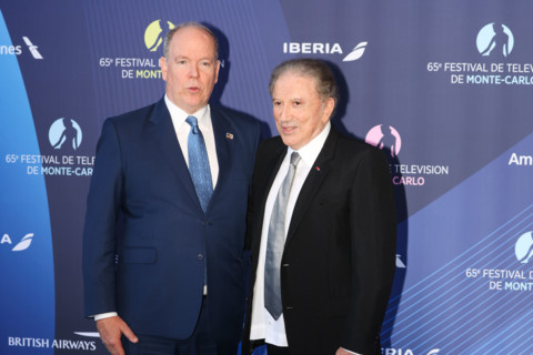Prince Albert II of Monaco and Michel Drucker