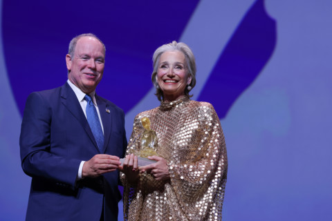 Prince Albert II of Monaco and Kristin Scott Thomas