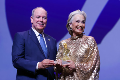 Prince Albert II of Monaco and Kristin Scott Thomas