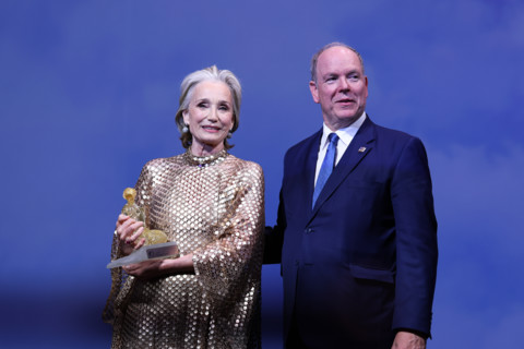 Prince Albert II of Monaco and Kristin Scott Thomas