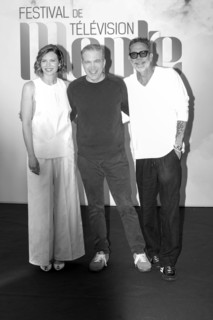 Lauren Cohan, Seth Hoffman and Jeffrey Dean Morgan