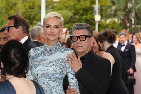 Marc Lavoine and Adriana Karembeu