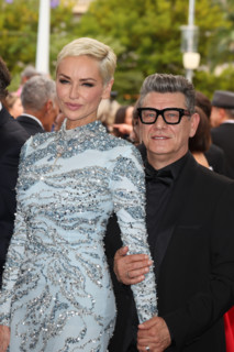 Marc Lavoine and Adriana Karembeu
