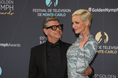 Marc Lavoine and Adriana Karembeu