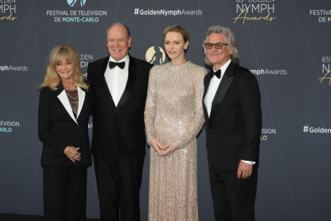 Prince Albert II of Monaco, Princess Charlene of Monaco with Goldie Hawn and Kurt Russell
