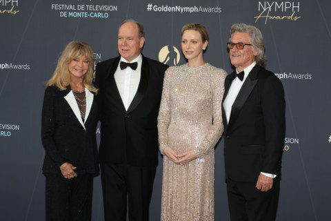 Prince Albert II of Monaco, Princess Charlene of Monaco with Goldie Hawn and Kurt Russell