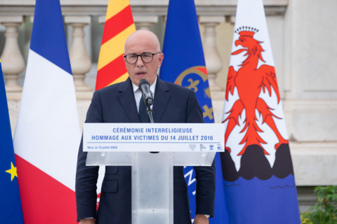 Hommage aux victimes de l'attentat de Nice, le 13 juillet 2026