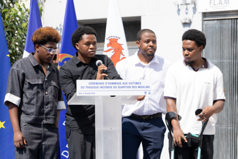 Ceremony to honour the victims of the fire of Nice (18 July 2024)