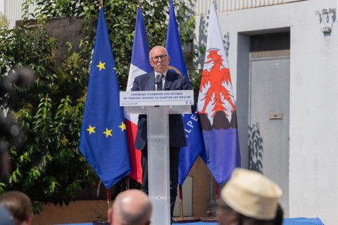 Ceremony to honour the victims of the fire of Nice (18 July 2024)
