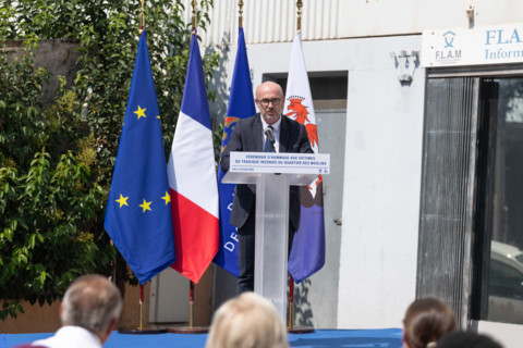 Ceremony to honour the victims of the fire of Nice (18 July 2024)